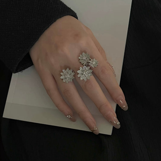 Lotus Blossom Statement Ring
