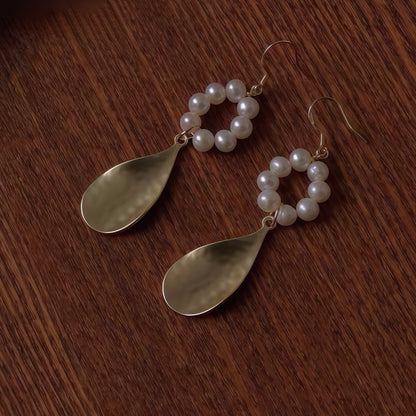Pearl Halo Drop Earrings
