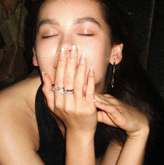 Silver Eclipse Radiance Ring