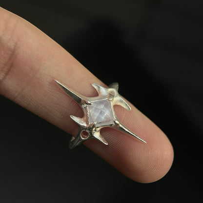 Starlit Thorn Amethyst Ring