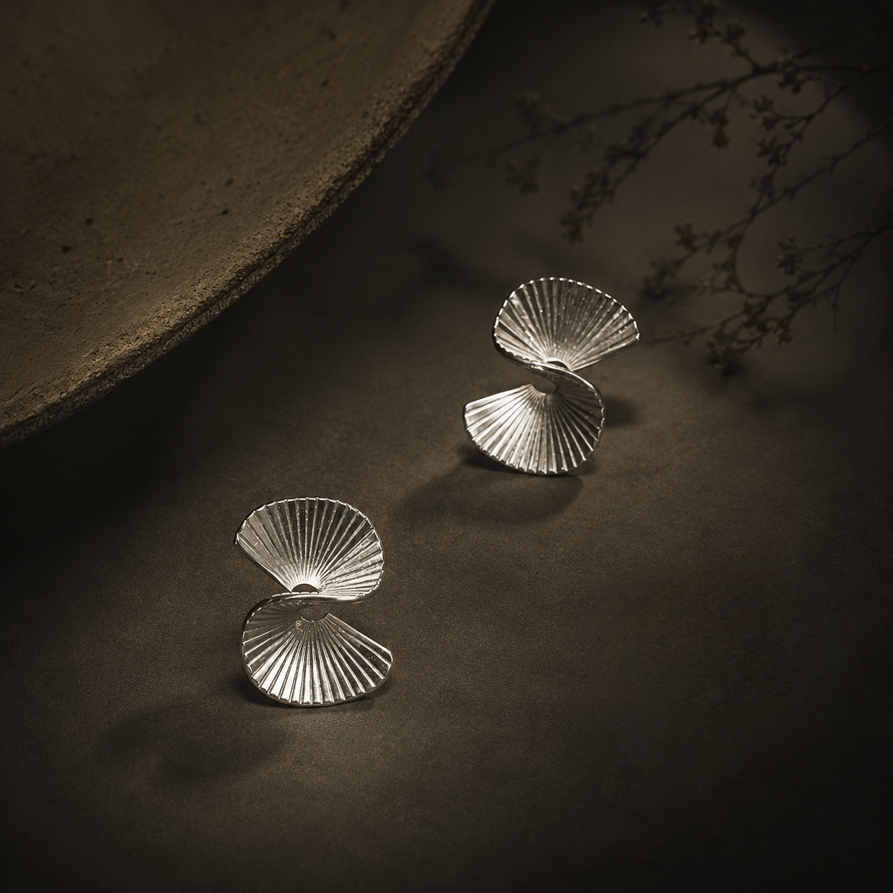 Ocean Fold Earrings