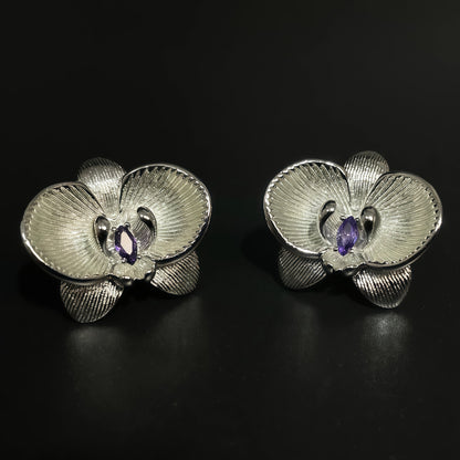 Orchid Whisper Stud Earrings