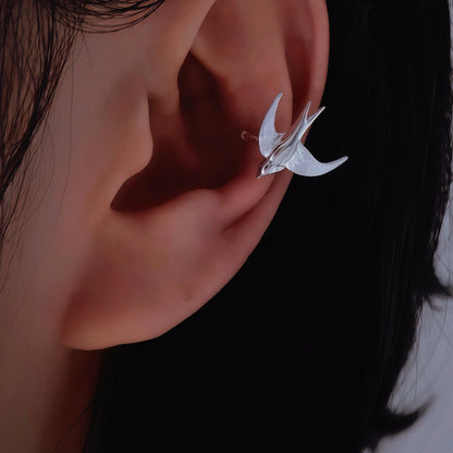Soaring Swallow Ear Cuffs