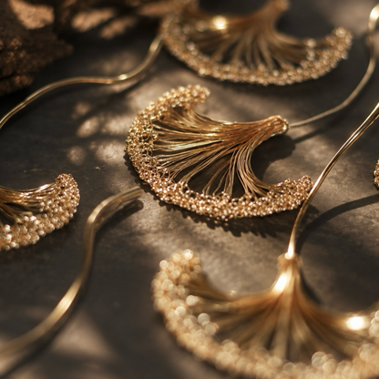Ginkgo Veil Earrings