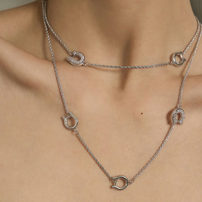 Horseshoe Duo Necklace