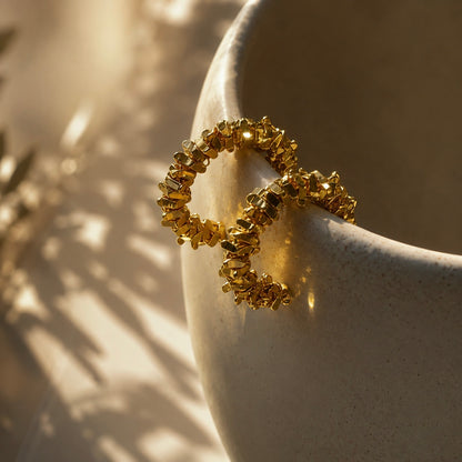 Orbit Fragment Hoop Earrings