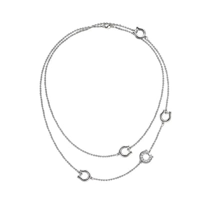Horseshoe Duo Necklace