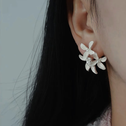 Blooming Petal Cluster Earrings