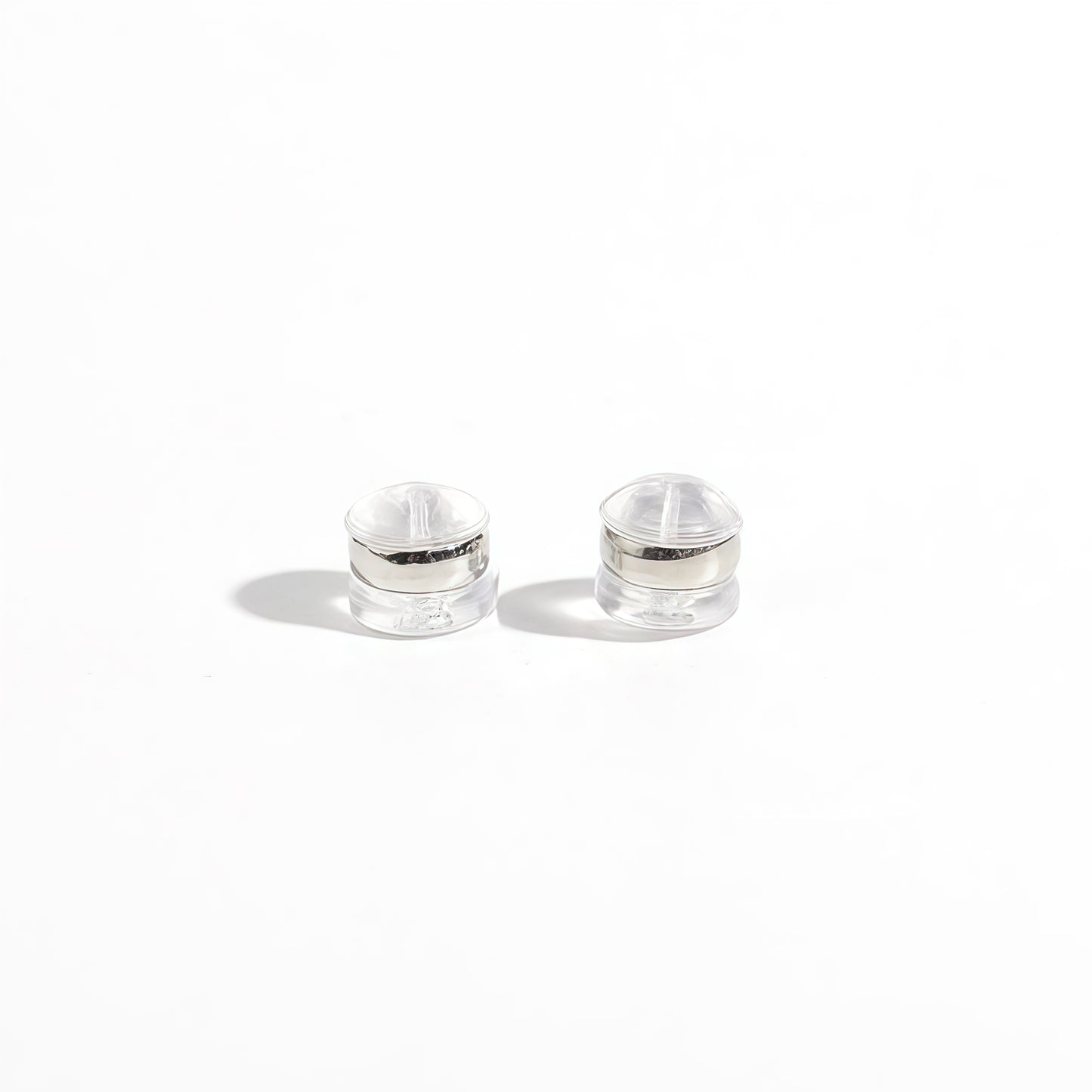Silicone Earring Backs with Metal Core