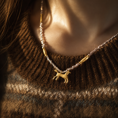 Horizon Horse Necklace