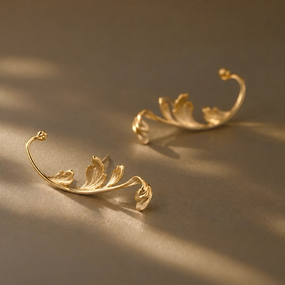 Acanthus Ear Climbers