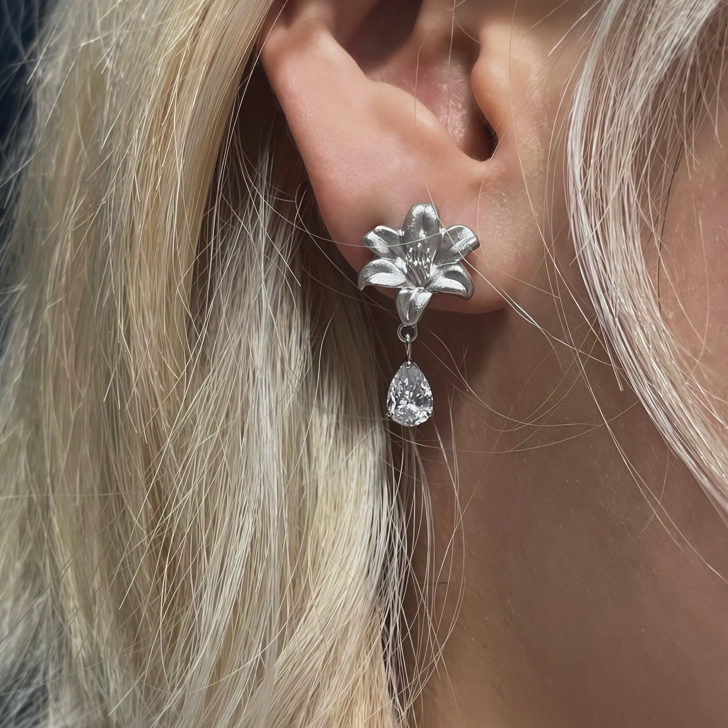Lily Drift Earrings (2-in-1 Style)