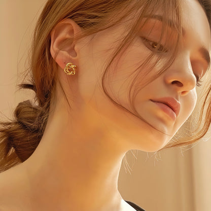 Eternal Knot Stud Earrings