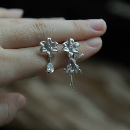 Lily Drift Earrings (2-in-1 Style)
