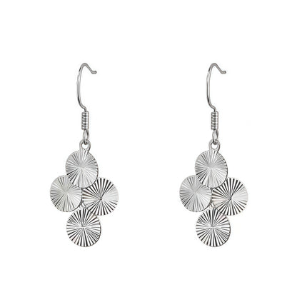 Sculpted Light Disc Earrings