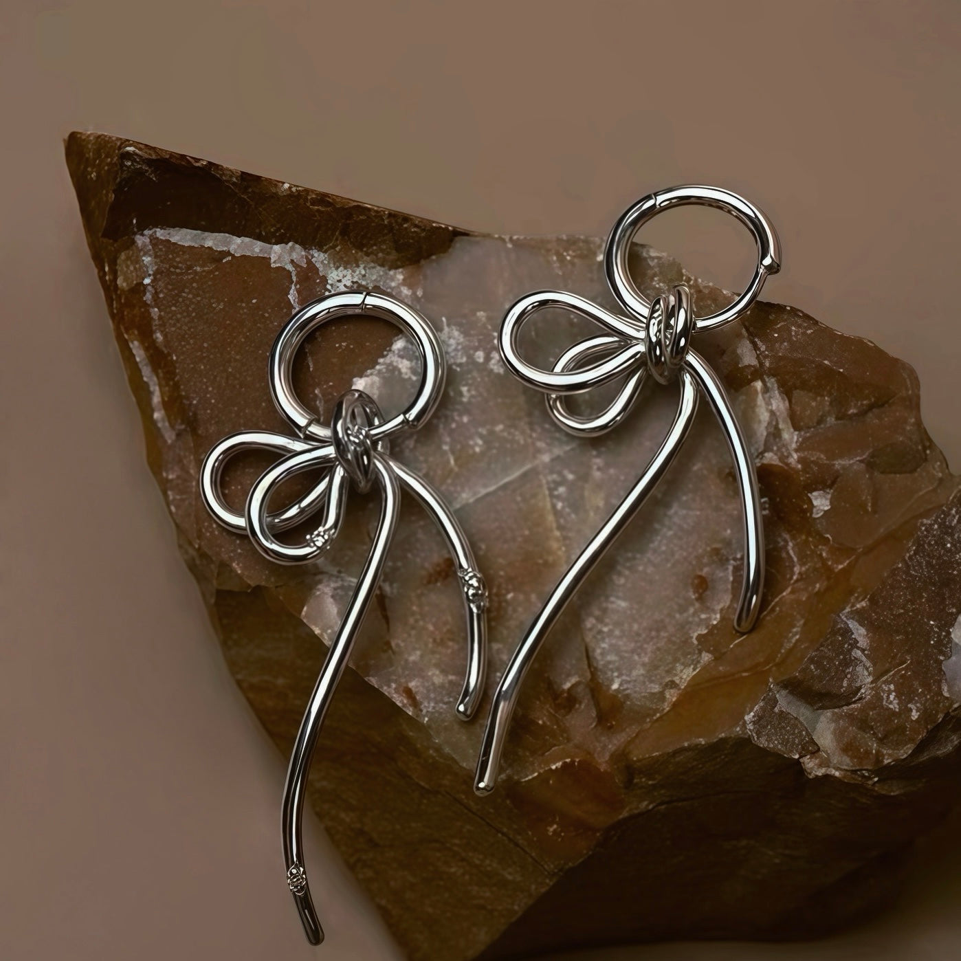 Ribbon Flow Earrings / Ear Cuffs (2-in-1 Style)