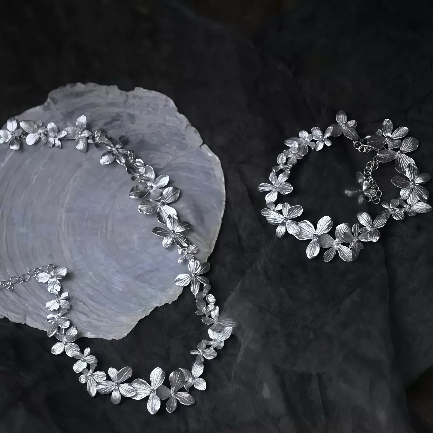 Blossom Chain Necklace & Earrings (15-Day Craft)