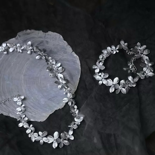 Blossom Chain Necklace & Earrings (15-Day Craft)