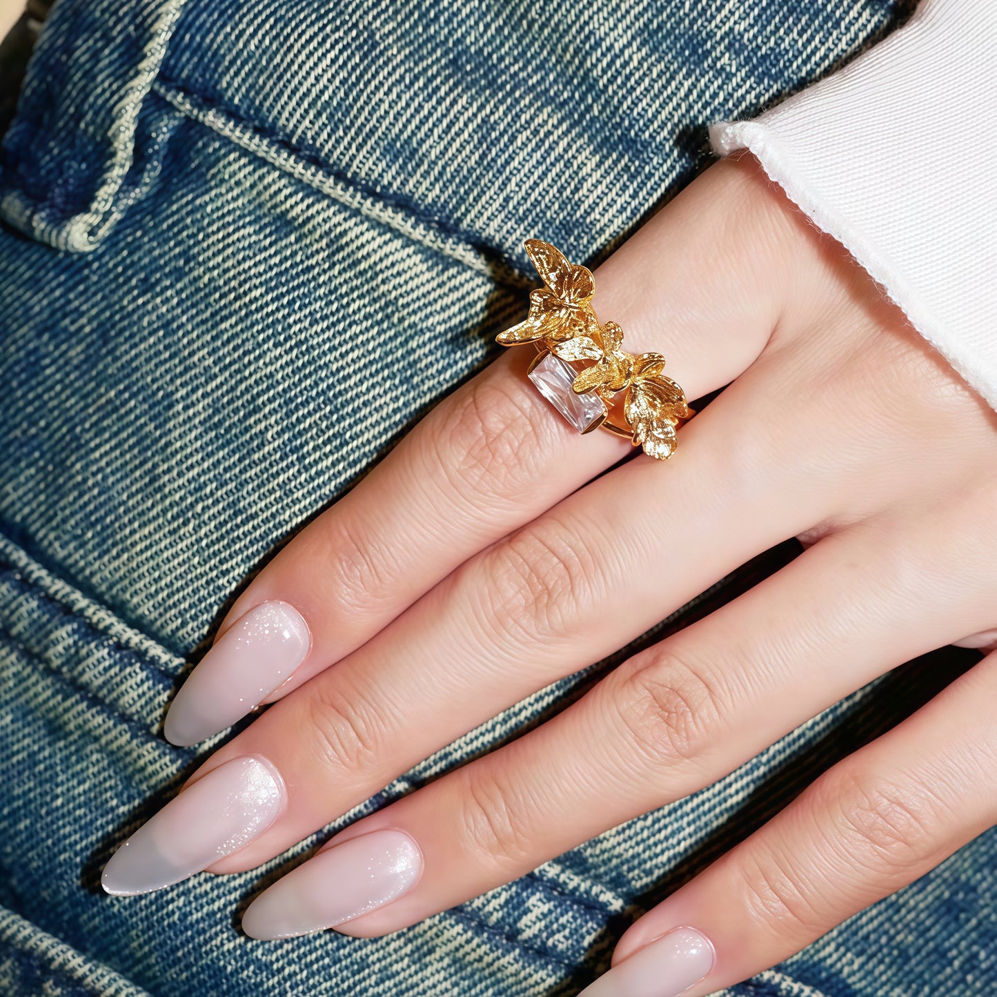 Golden Flutter Ring