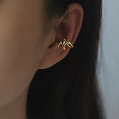 Soaring Swallow Ear Cuffs