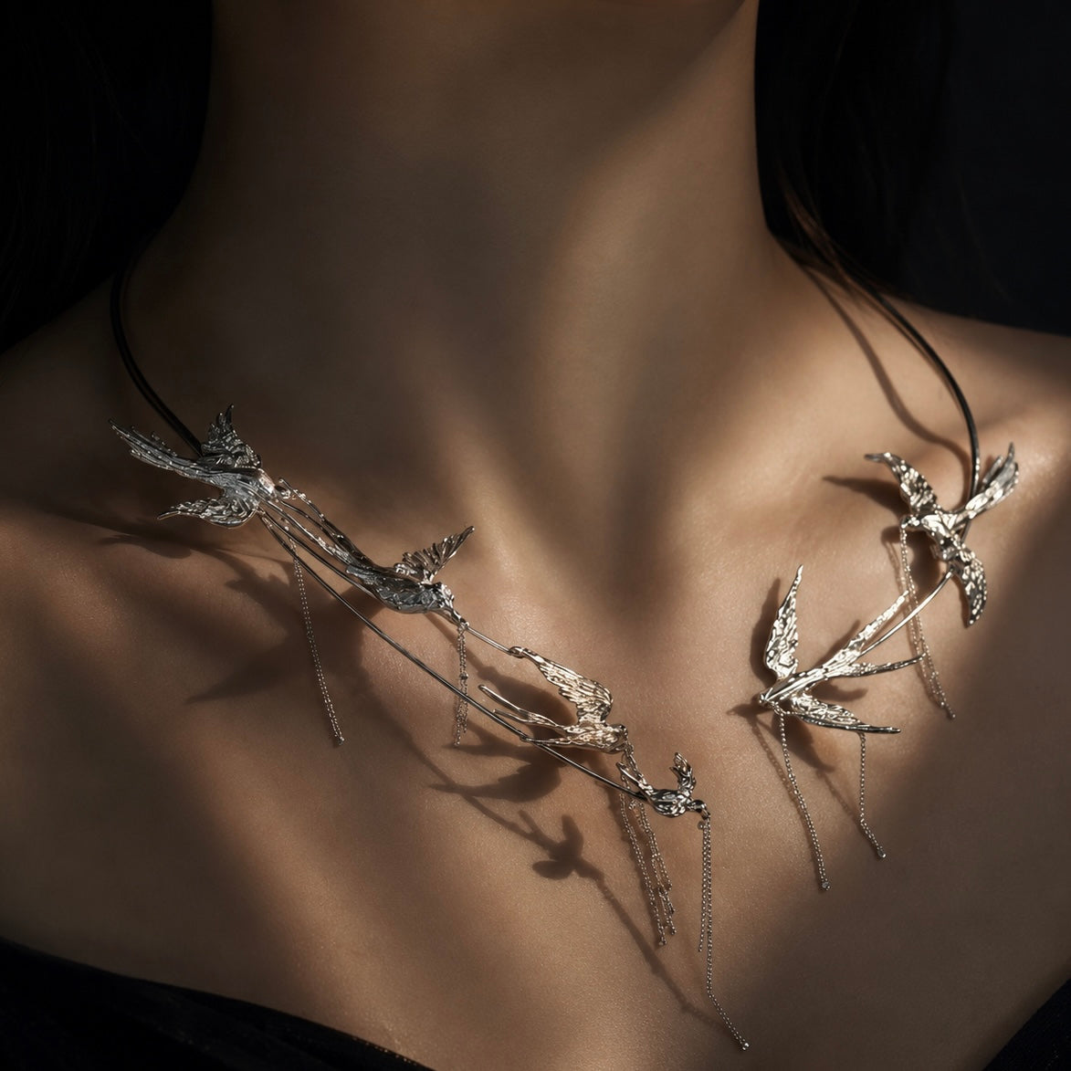 Swallow Constellation Necklace