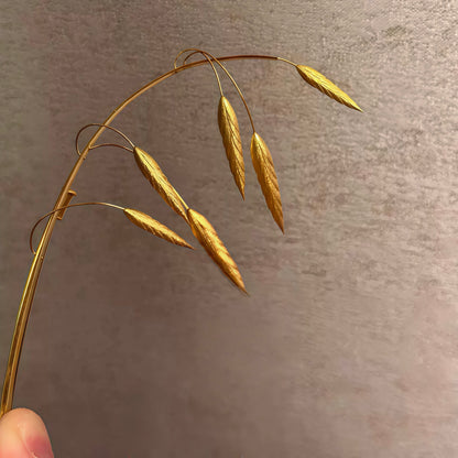 Golden Oat Whisper Brooch