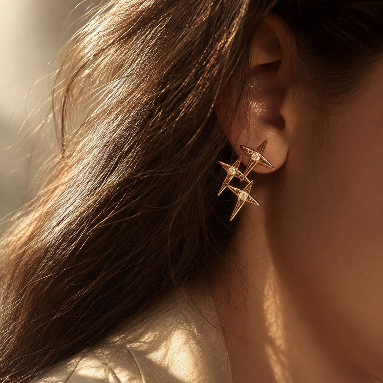 North Star Cluster Earrings
