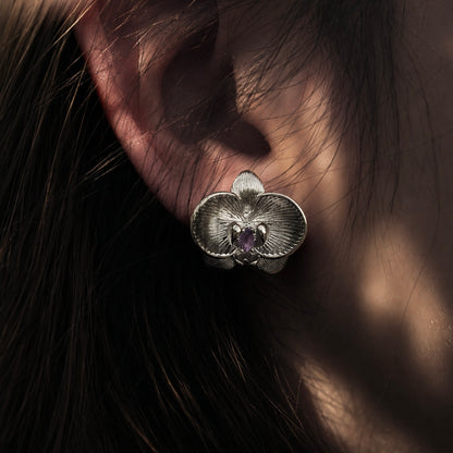Orchid Whisper Stud Earrings