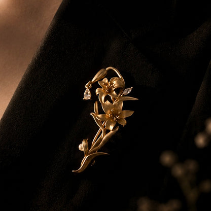 Whispering Lily Brooch