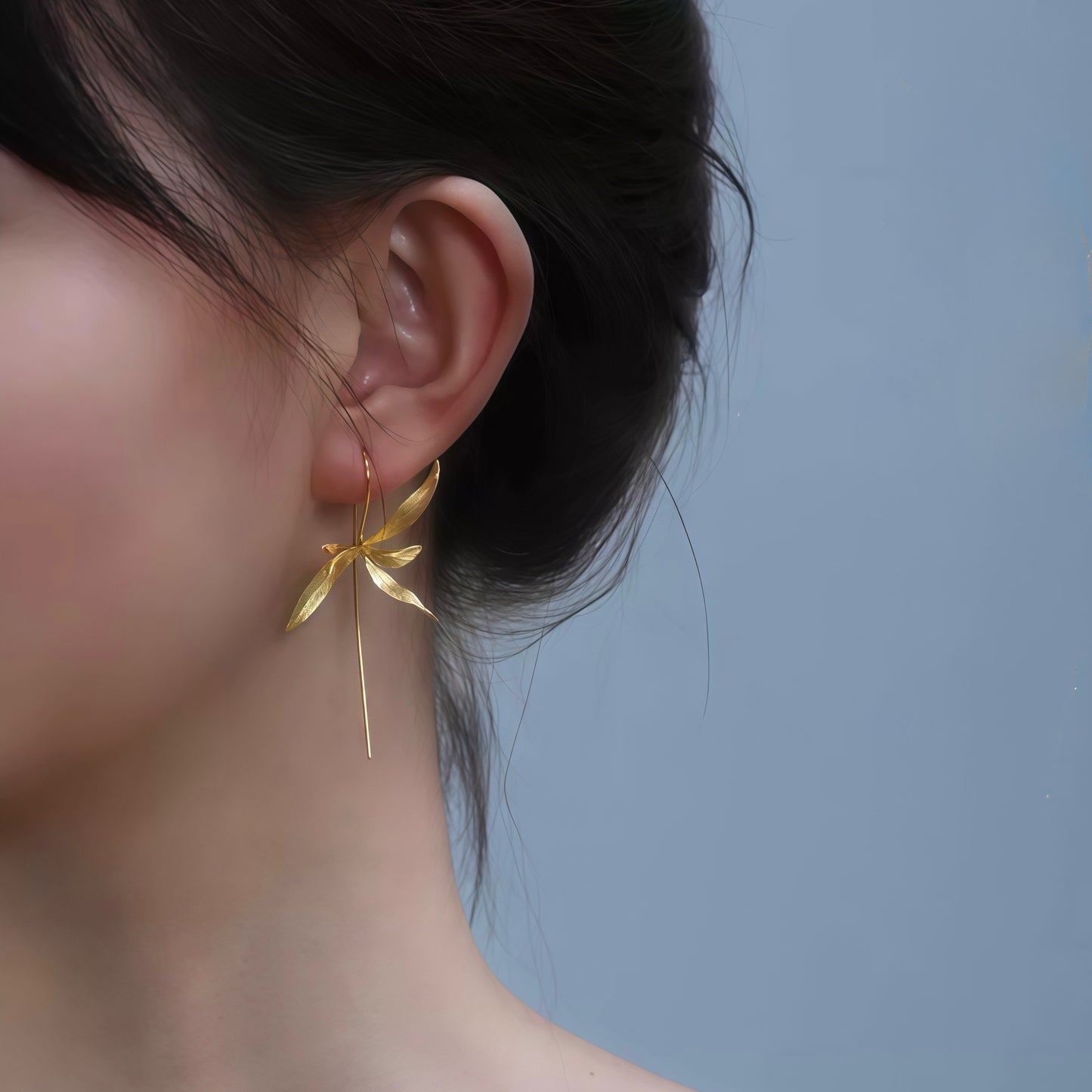 Four-Season Orchid Drop Earrings