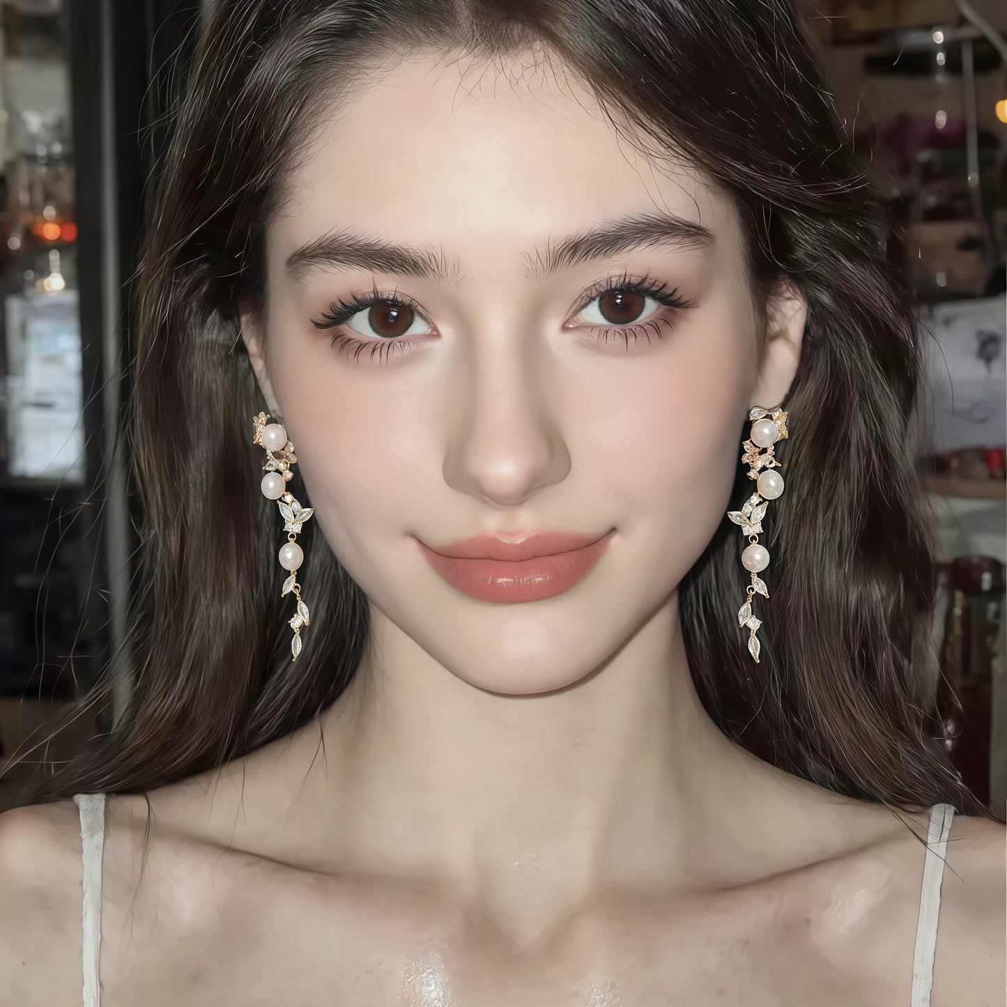 Celestial Bloom Drop Earrings