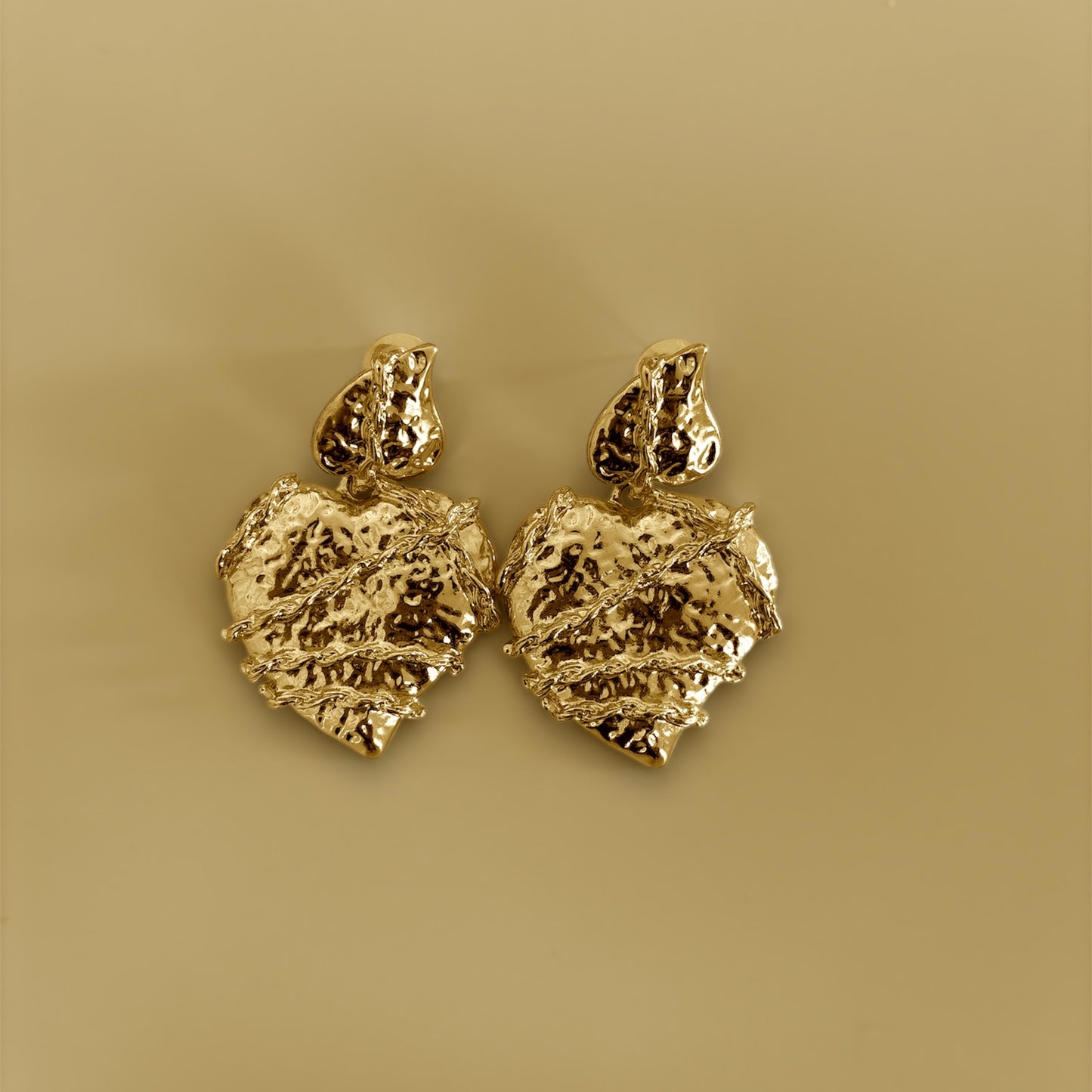 Bound Heart Earrings