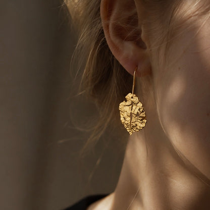 Weathered Leaf Earrings