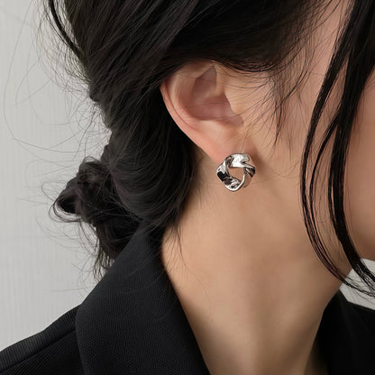 Ethereal Twist Stud Earrings
