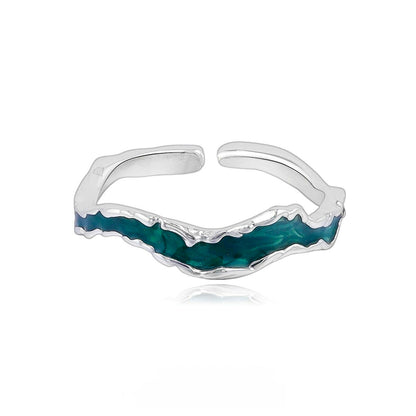Flowing River Silver Ring