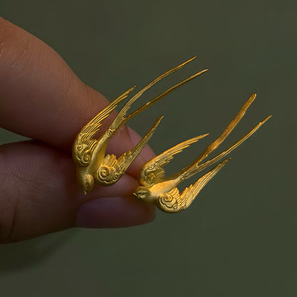Swallow Form Earrings (30-Day Craft)