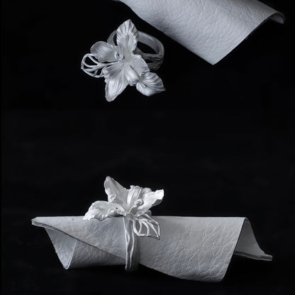 Orchid Whisper Sculptural Ring