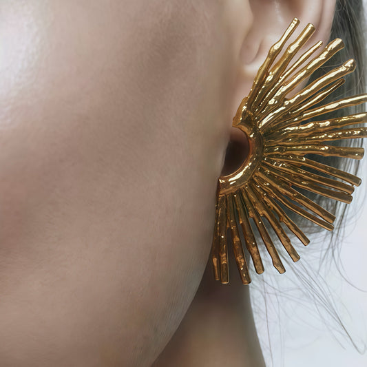 Radiant Horizon Earrings - Gold & Silver