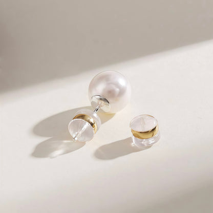 Silicone Earring Backs with Metal Core