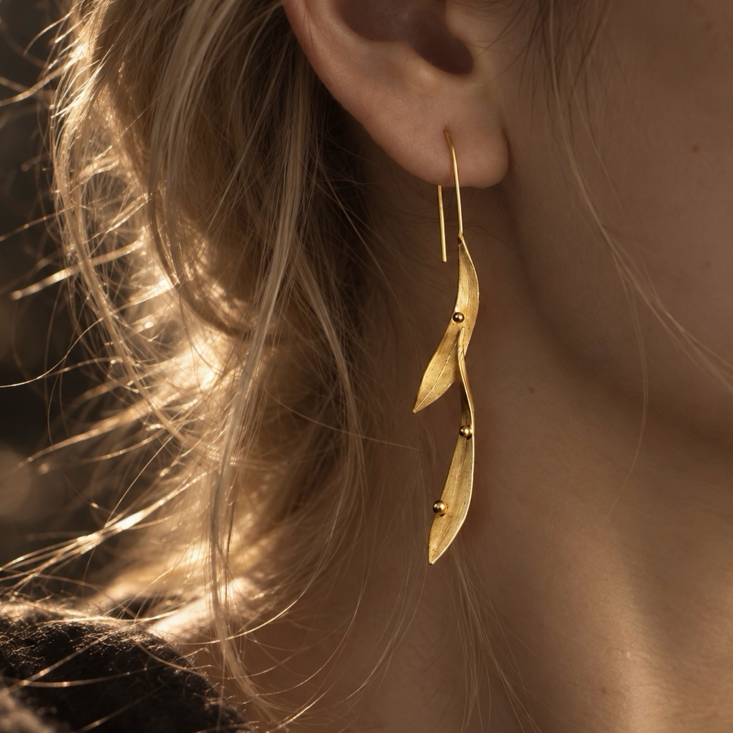 Branch Remembers Leaf Earrings