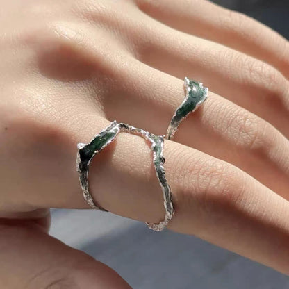 Flowing River Silver Ring