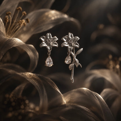 Lily Drift Earrings (2-in-1 Style)