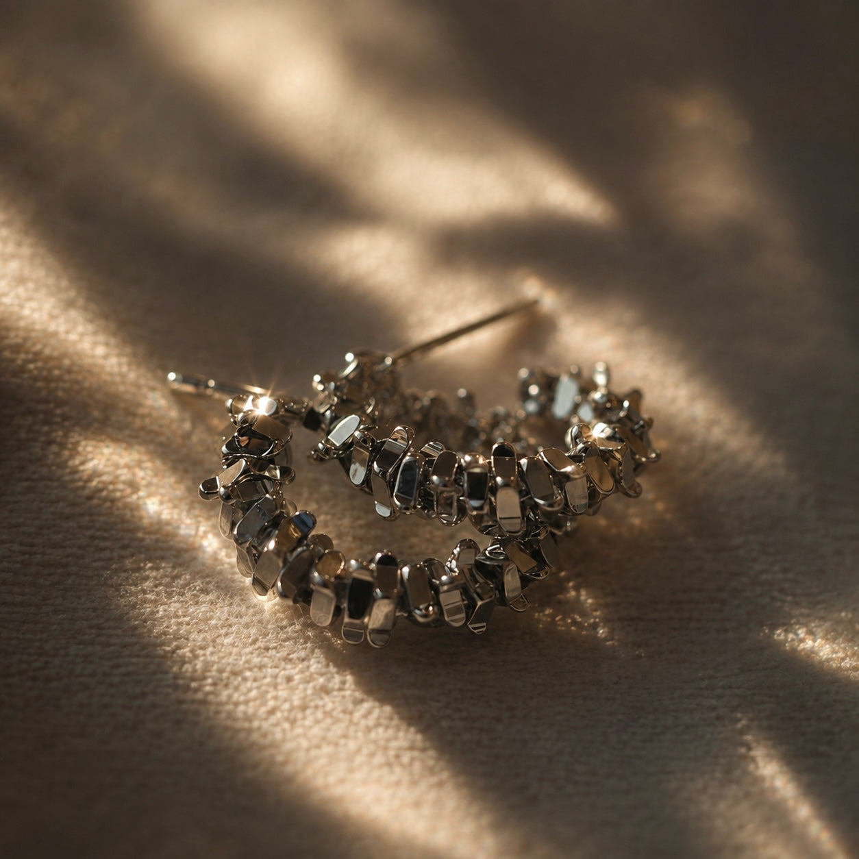 Orbit Fragment Hoop Earrings