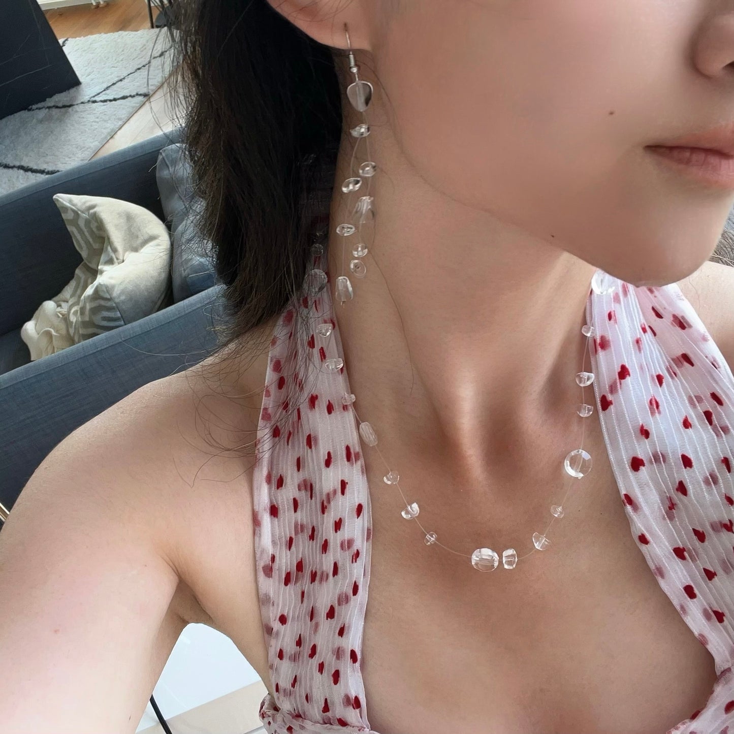 Floating Dewdrop Necklace