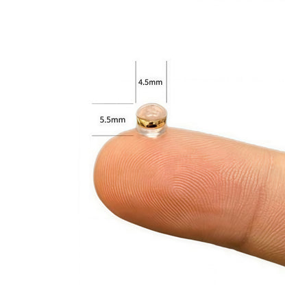 Silicone Earring Backs with Metal Core