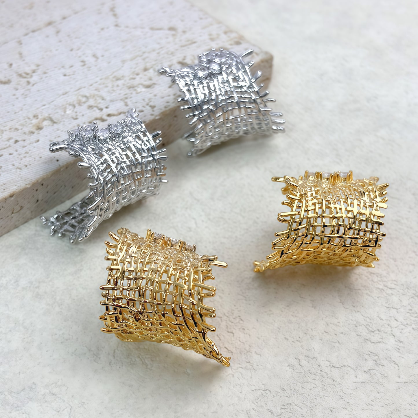Woven Radiance Earrings