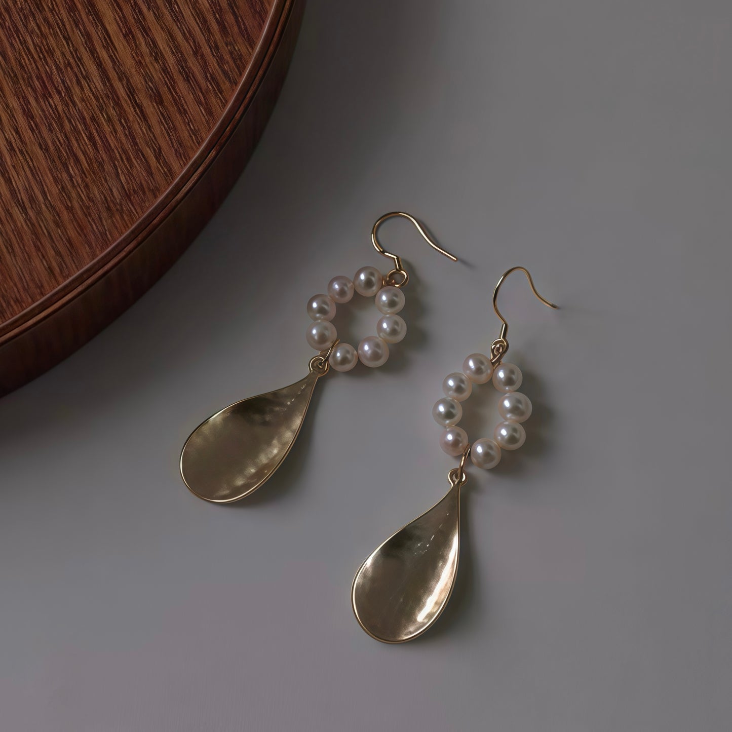 Pearl Halo Drop Earrings