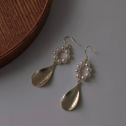 Pearl Halo Drop Earrings