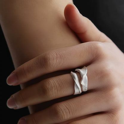 Sculpted Lunar Ring