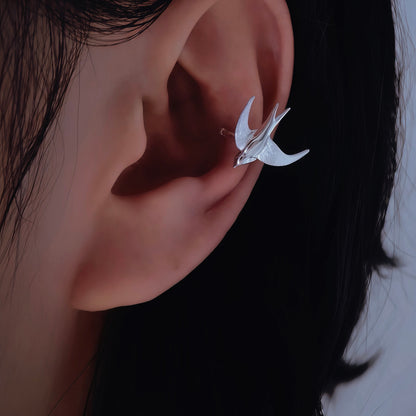 Soaring Swallow Ear Cuffs